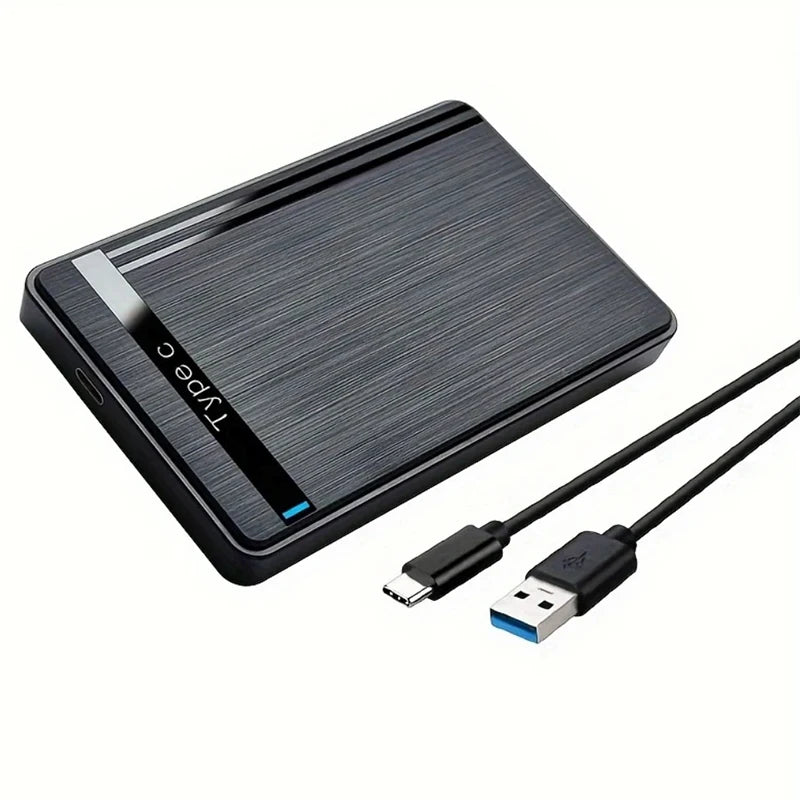 2.5-inch SATA to USB 3.0 HDD Enclosure Type C Mobile Hard Drive Case For SSD External Storage HDD Box With USB 3.0 2.0 Cable ABS