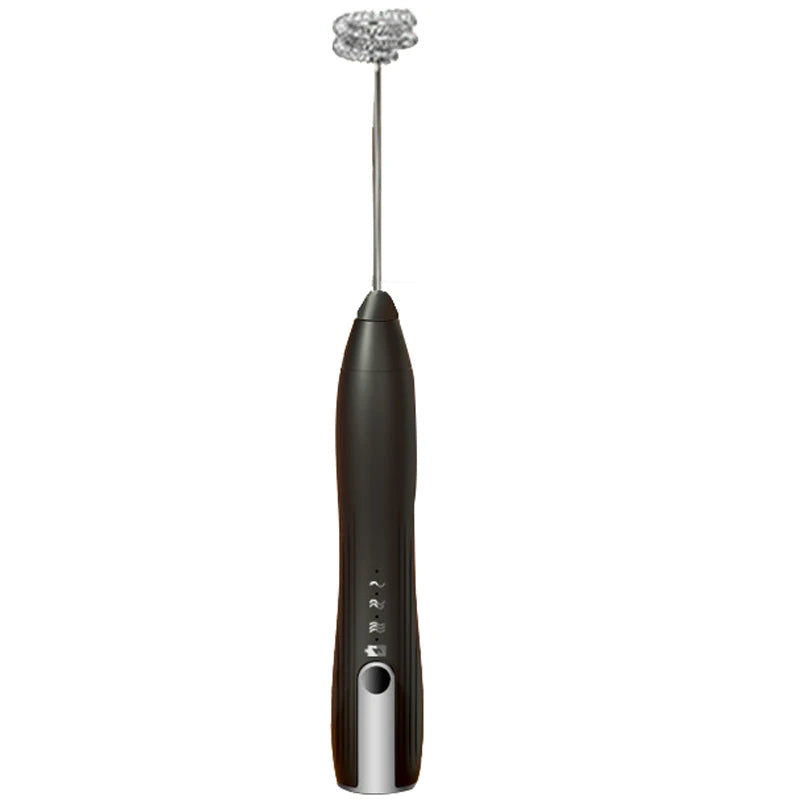 USB Rechargeable Handheld Egg Beater 3 Speeds Electric Milk Frother Foam Maker Mixer Coffee Drink Frothing Wand Foamer