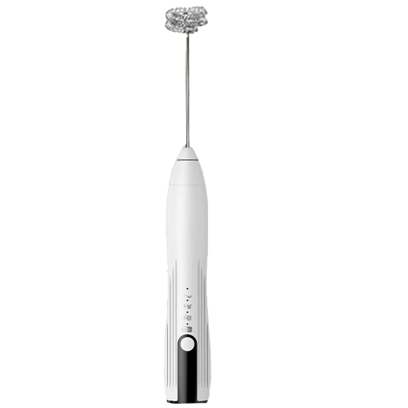 USB Rechargeable Handheld Egg Beater 3 Speeds Electric Milk Frother Foam Maker Mixer Coffee Drink Frothing Wand Foamer