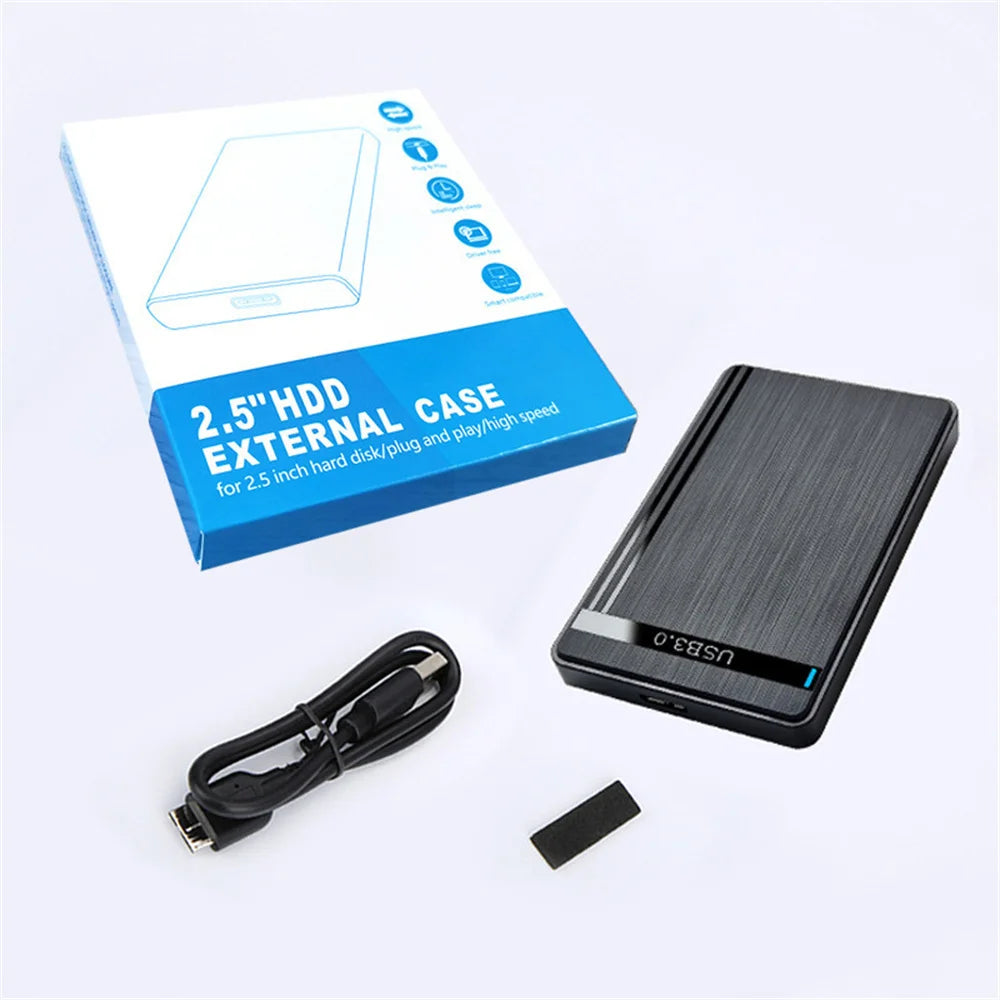2.5-inch SATA to USB 3.0 HDD Enclosure Type C Mobile Hard Drive Case For SSD External Storage HDD Box With USB 3.0 2.0 Cable ABS